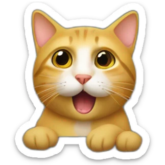 Un chat qui conduit une voiture  sticker