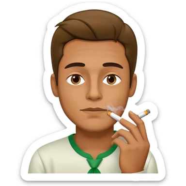 gordo fumando maconha sticker