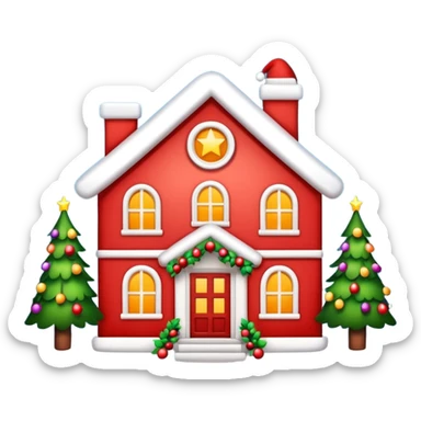 Christmas house  sticker