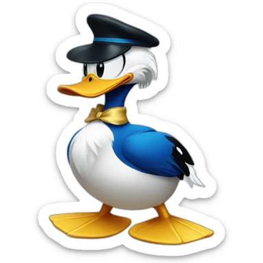 Donald duck sticker
