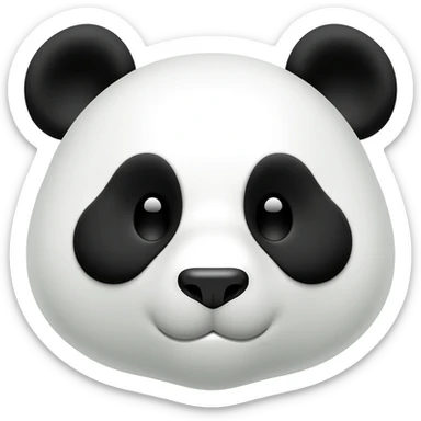 Panda Face sticker