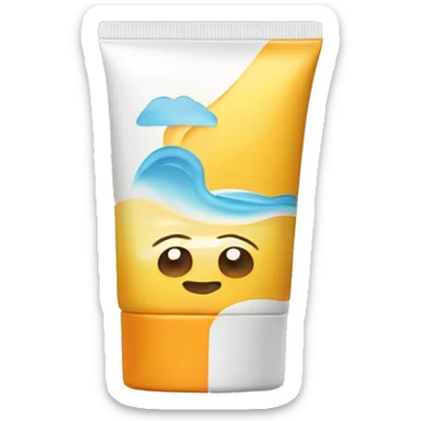 Sunscreen sticker