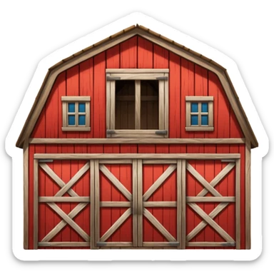 A barn sticker