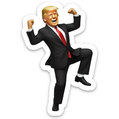 Trump dancing  sticker