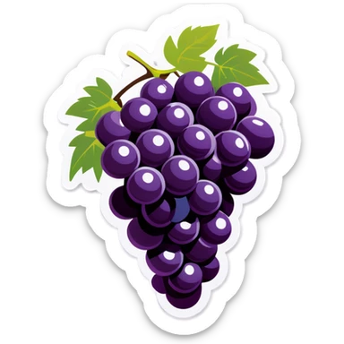 Licking grapes sticker