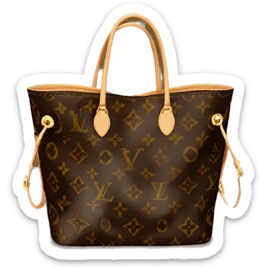 Louis Vuitton never full sticker