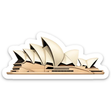 sydney opera house, no frame sticker
