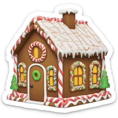 gingerbread house sticker
