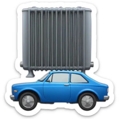 Radiator car sticker