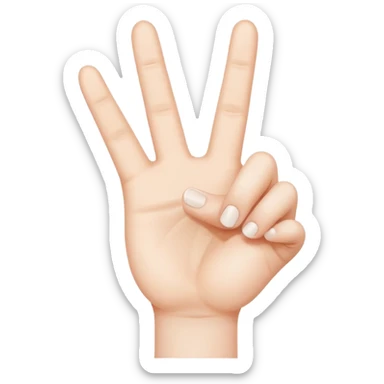 loser hand sign sticker