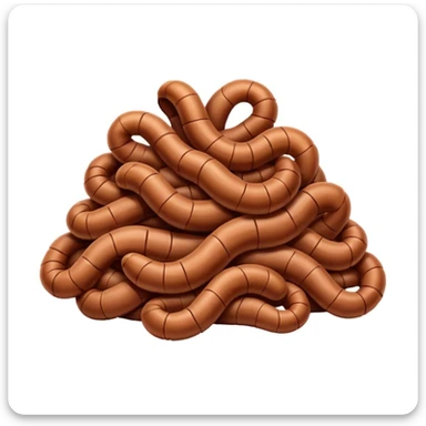 Worms upon worms sticker