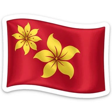 Black Hong Kong flag sticker