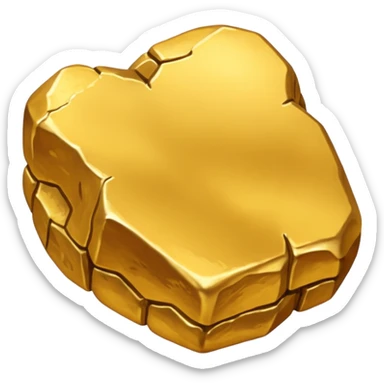 gold nugget sticker