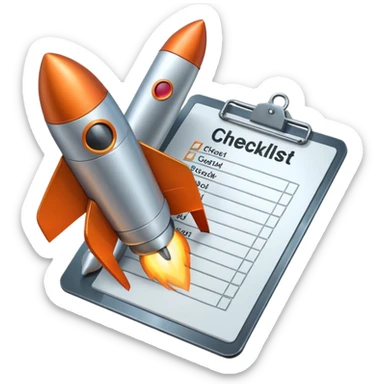 rocketChecklist / Clipboard sticker