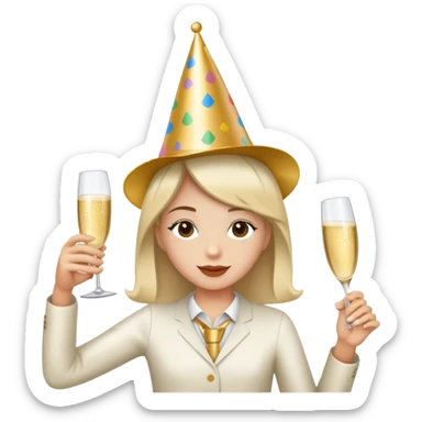 17th birthday party sticker