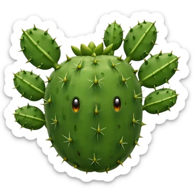 nopal sin espinas, cocido sticker