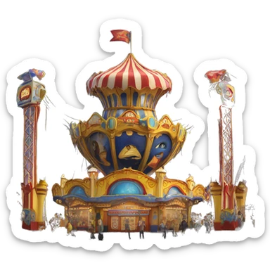 Giostre luna park  sticker