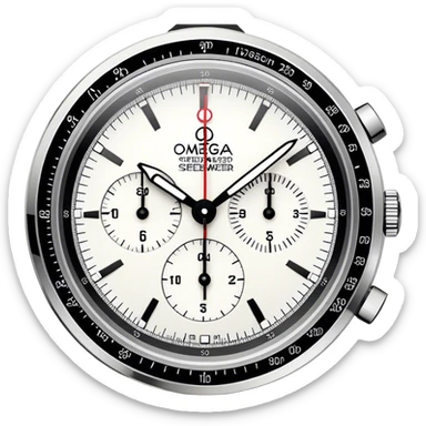 Omega speedmaster White dial sticker
