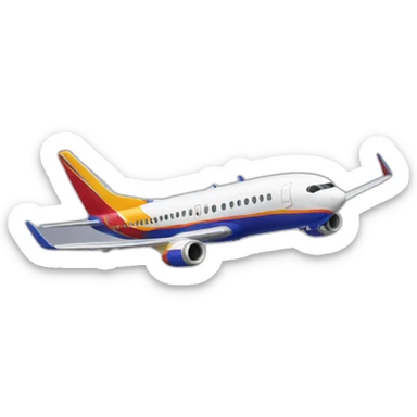 southwest airplane sticker