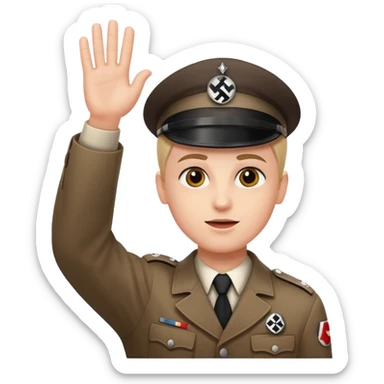 nazi salut sticker