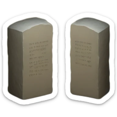 ten commandments sticker