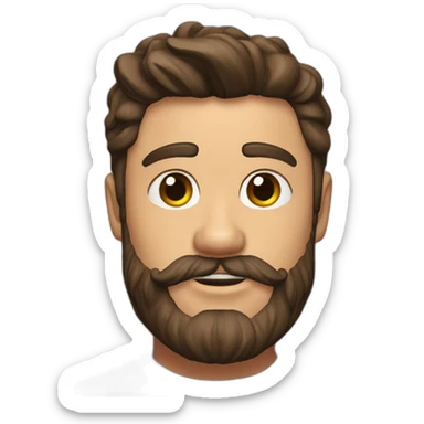 Zac efron beard sticker