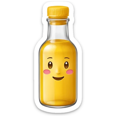Mustard bottle saying 6-7 sticker