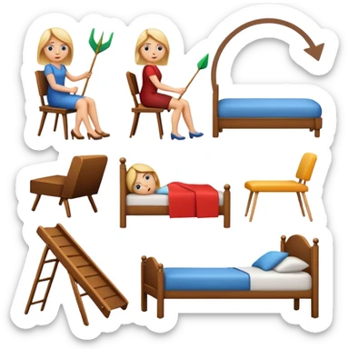 craeate me a series of emojis for those excersises:

Nose
Sit
Lay down
Spin
Focus
Drop
Walk next to me sticker
