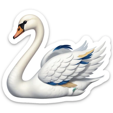 White Swan sticker
