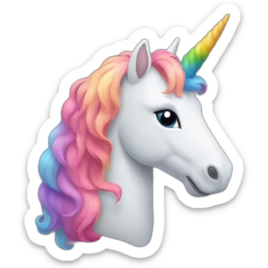 rainbow unicorn sticker