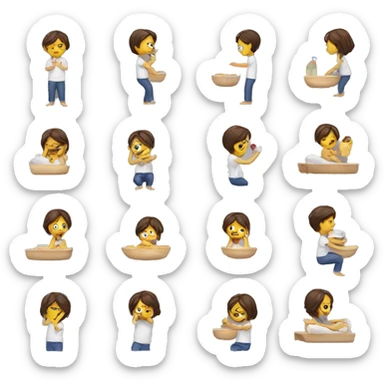 daily routine  sticker