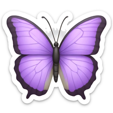 light purple butterfly sticker