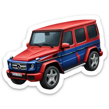 Spiderman driving G-Wagon sticker