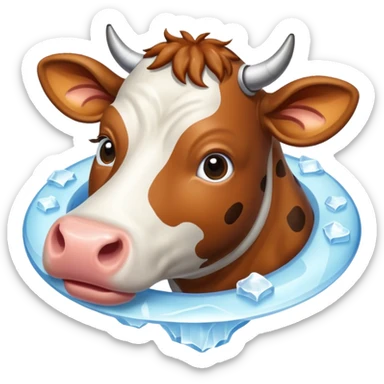 Una vaca fusionada con Saturno  sticker