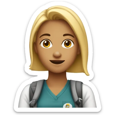 female student named Kelly sticker