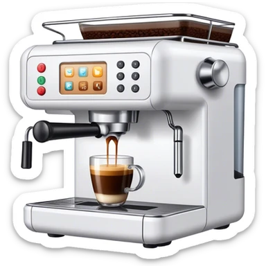 coffee machine sticker