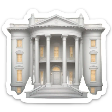 White mansion sticker