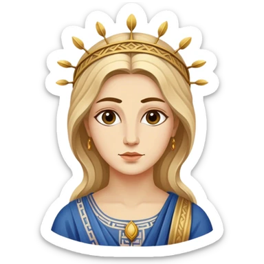 greek spiritual muse paint sticker