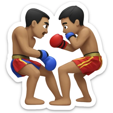 Muay thai match sticker