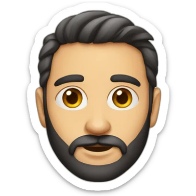 anteojos-barba-rubio pelado sticker