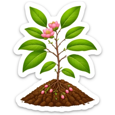 guava plant with ground sticker