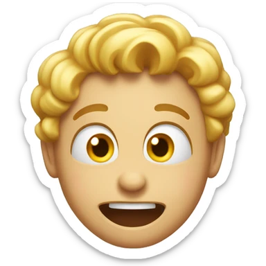 overly excited emoji sticker