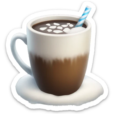 winter hot drink sticker