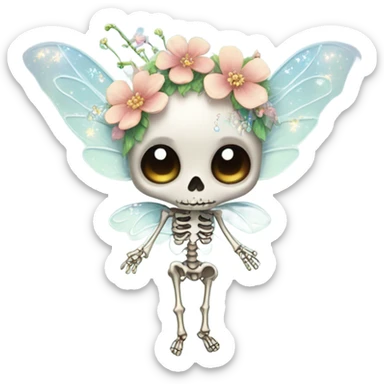 Fairy skeleton  sticker