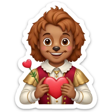Cavalier happy valentines sticker