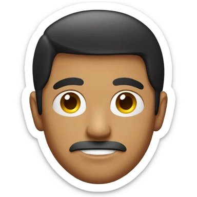 Mexican guy with Edgar haircut red hoodie and black shirt sticker