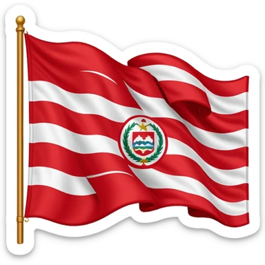 Bandera del América de cali sticker