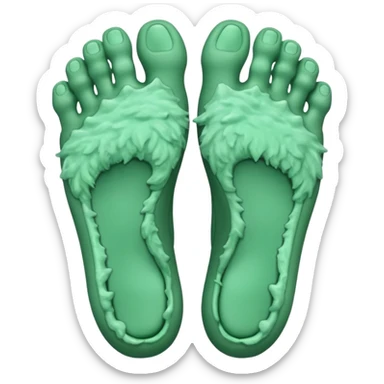 feet full of molds sticker