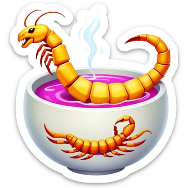 Scorpion bowl drink sticker