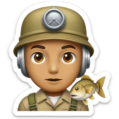Coo dressed as a cod sticker
